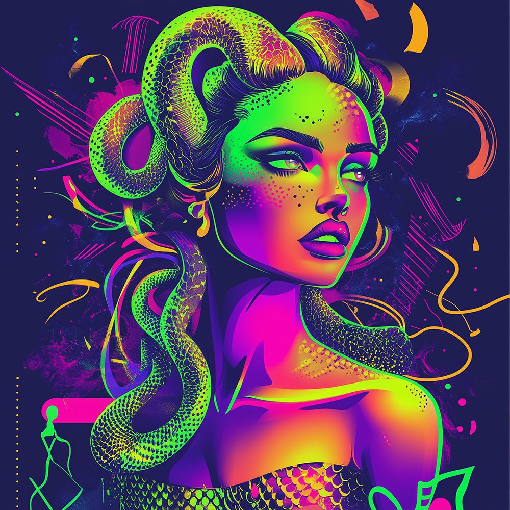Medusa Pop Art XX art print by Vanessa Knight for $57.95 CAD