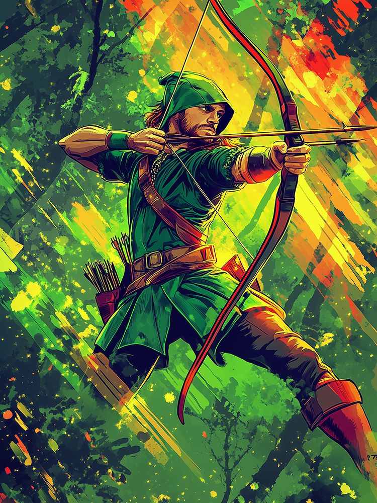 Robin Hood Pop Art IV art print by Vanessa Knight for $57.95 CAD