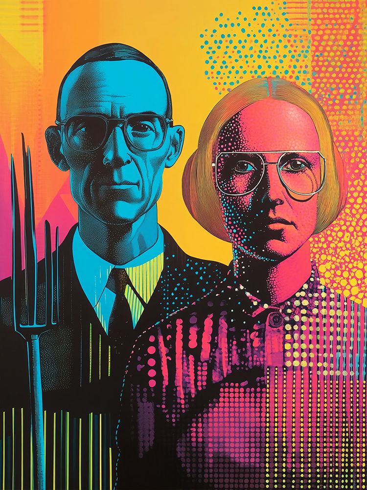 American Gothic Pop Art I art print by Vanessa Knight for $57.95 CAD
