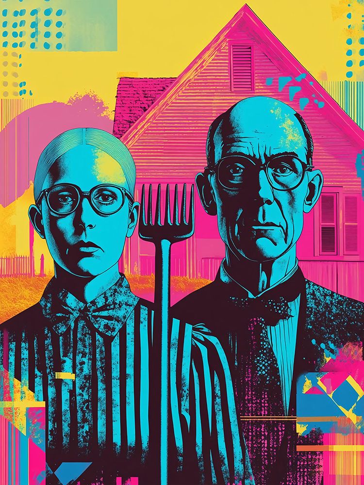 American Gothic Pop Art II art print by Vanessa Knight for $57.95 CAD
