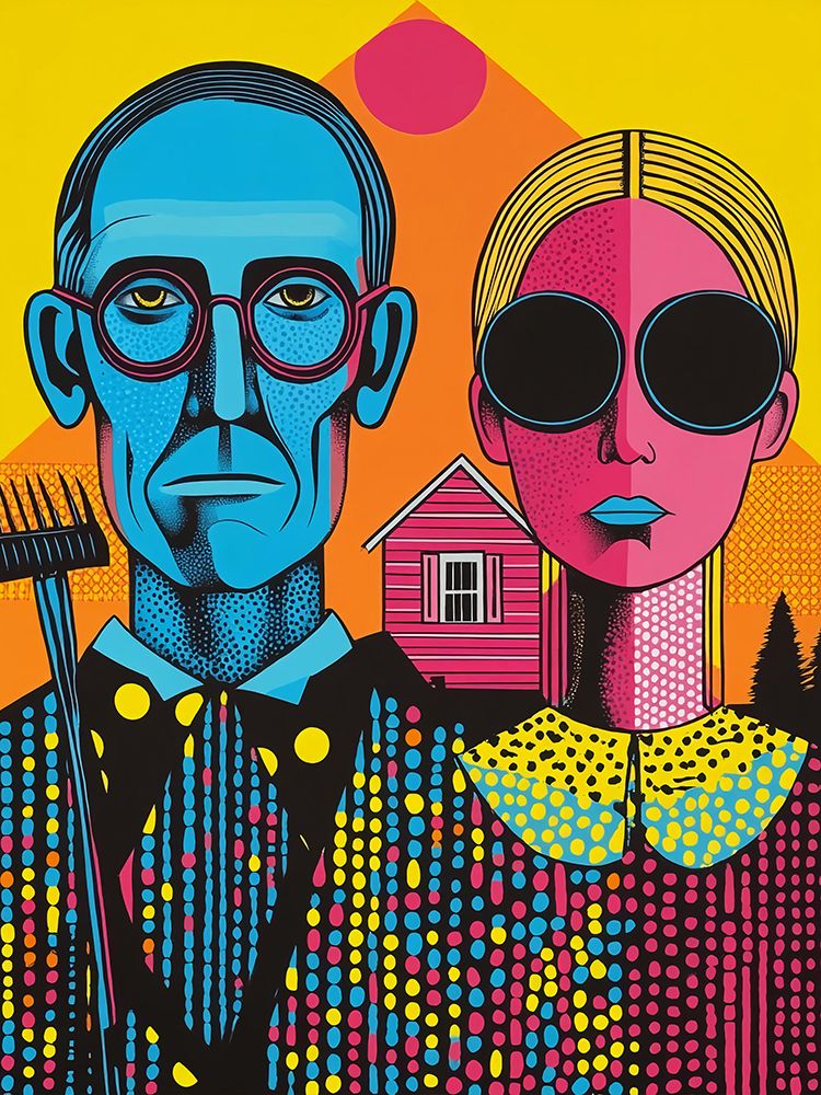 American Gothic Pop Art III art print by Vanessa Knight for $57.95 CAD
