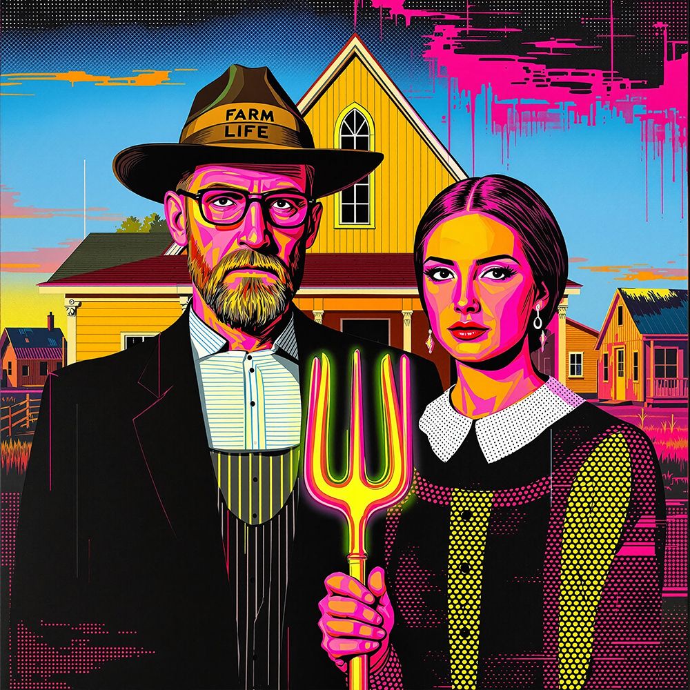 American Gothic Pop Art VI art print by Vanessa Knight for $57.95 CAD