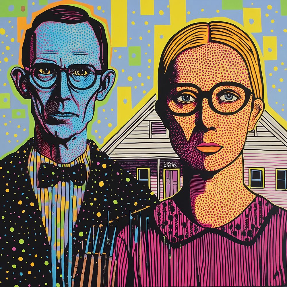 American Gothic Pop Art VII art print by Vanessa Knight for $57.95 CAD
