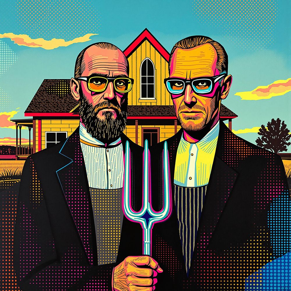 American Gothic Pop Art VIII art print by Vanessa Knight for $57.95 CAD