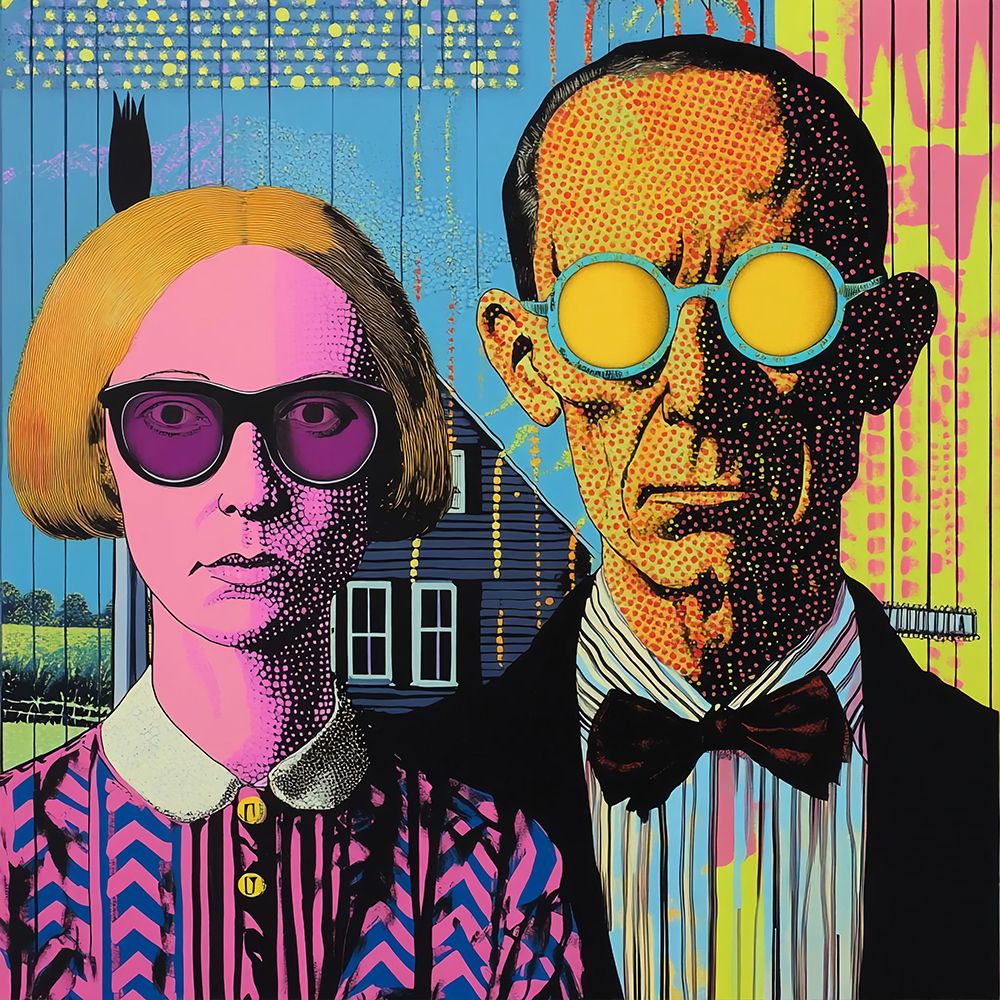 American Gothic Pop Art XI art print by Vanessa Knight for $57.95 CAD