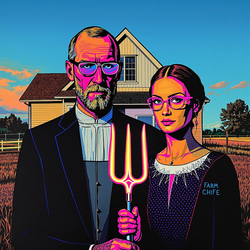 American Gothic Pop Art XII art print by Vanessa Knight for $57.95 CAD