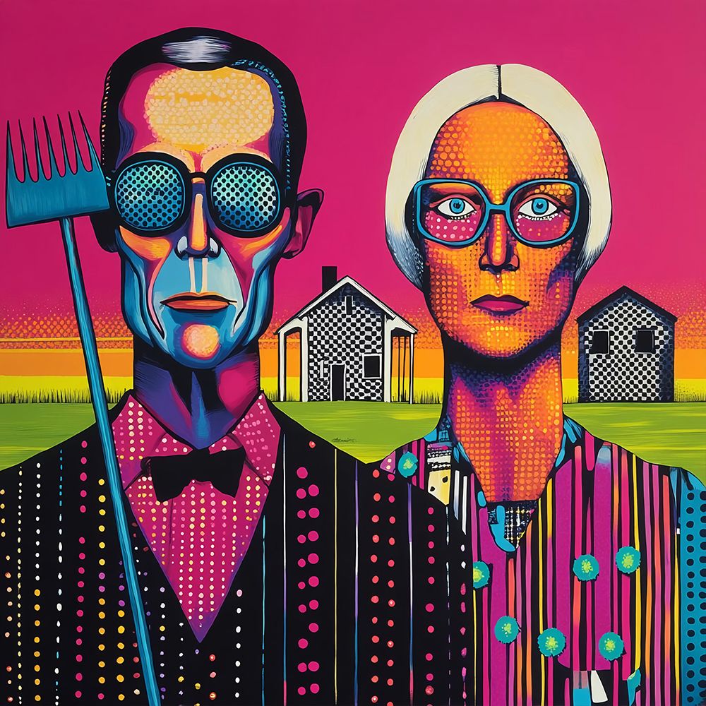 American Gothic Pop Art XIII art print by Vanessa Knight for $57.95 CAD