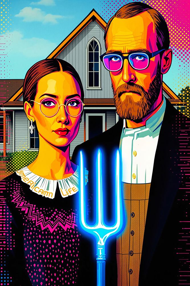 American Gothic Pop Art XV art print by Vanessa Knight for $57.95 CAD