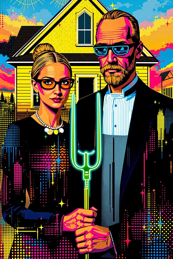 American Gothic Pop Art XVI art print by Vanessa Knight for $57.95 CAD