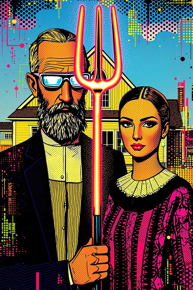 American Gothic Pop Art XVII art print by Vanessa Knight for $57.95 CAD