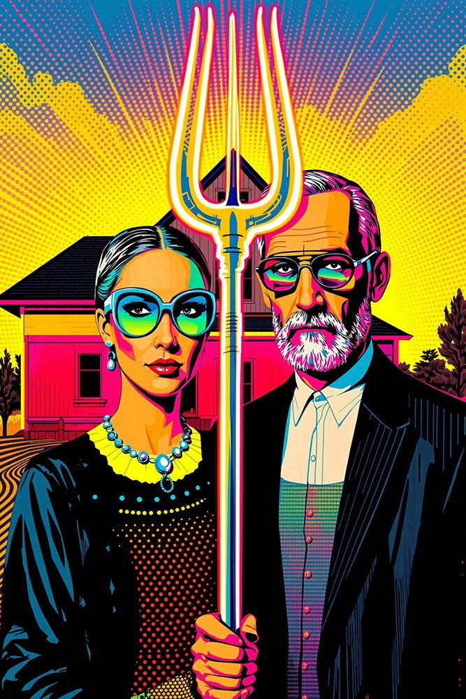 American Gothic Pop Art XVIII art print by Vanessa Knight for $57.95 CAD