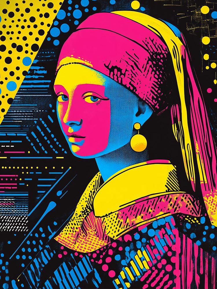 Girl with a Pearl Earring Pop Art I art print by Vanessa Knight for $57.95 CAD