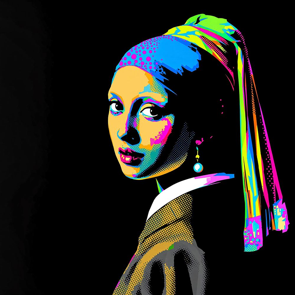 Girl with a Pearl Earring Pop Art IV art print by Vanessa Knight for $57.95 CAD