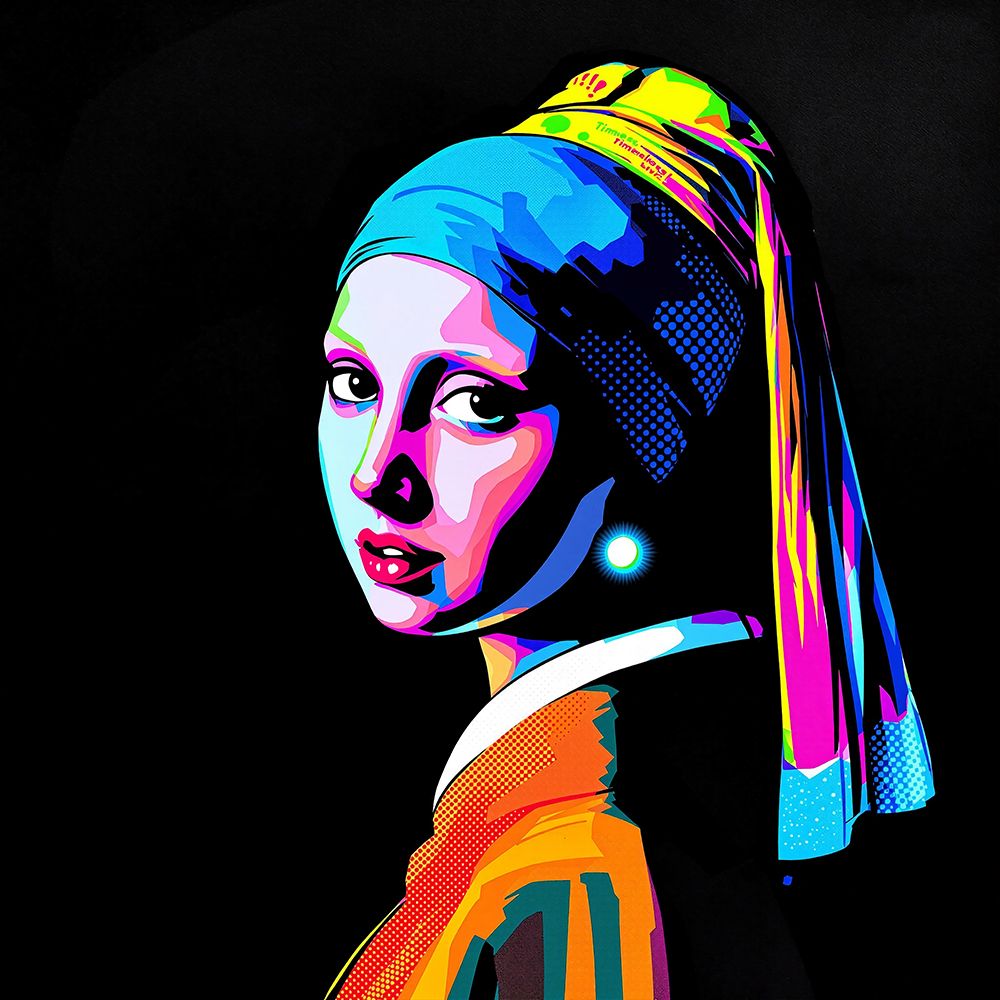 Girl with a Pearl Earring Pop Art VI art print by Vanessa Knight for $57.95 CAD