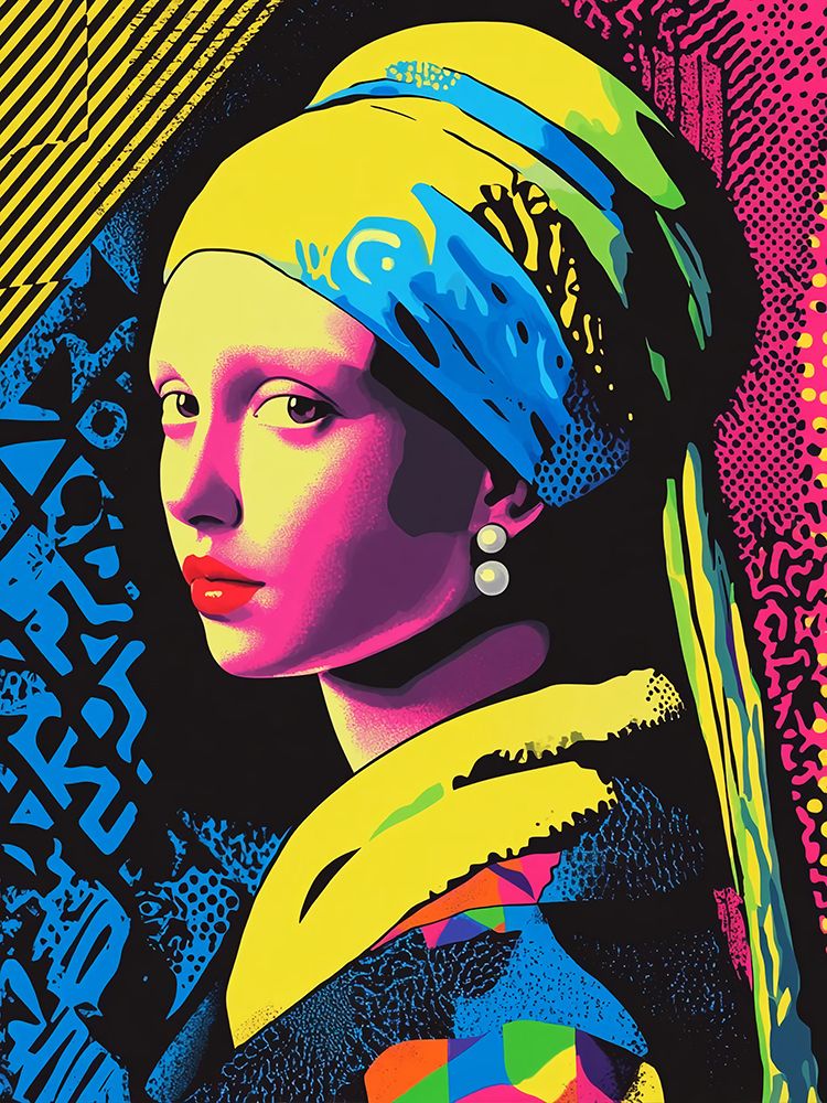 Girl with a Pearl Earring Pop Art VII art print by Vanessa Knight for $57.95 CAD