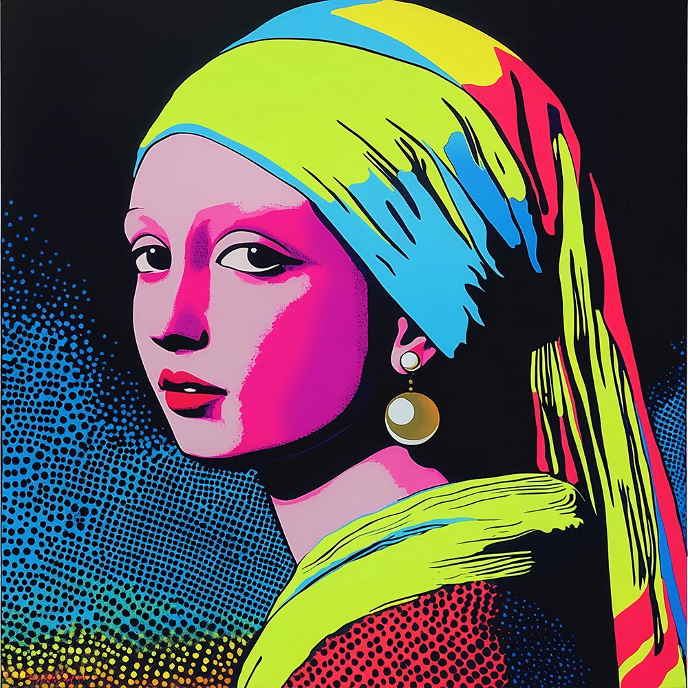 Girl with a Pearl Earring Pop Art IX art print by Vanessa Knight for $57.95 CAD