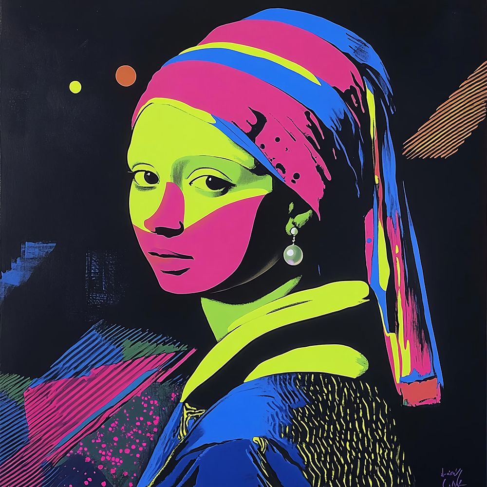 Girl with a Pearl Earring Pop Art XI art print by Vanessa Knight for $57.95 CAD