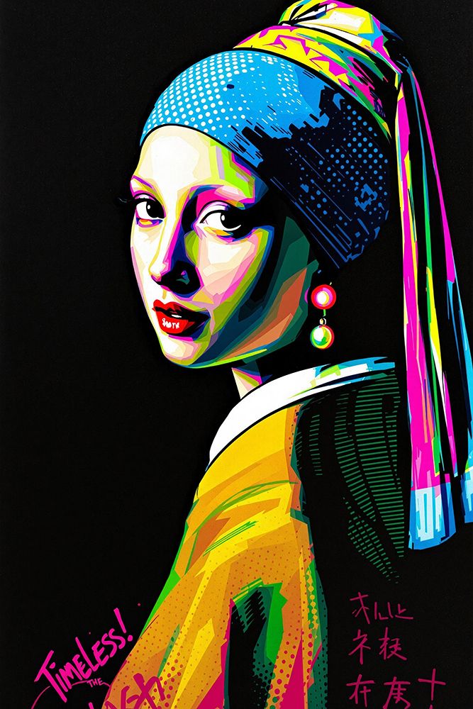 Girl with a Pearl Earring Pop Art XII art print by Vanessa Knight for $57.95 CAD