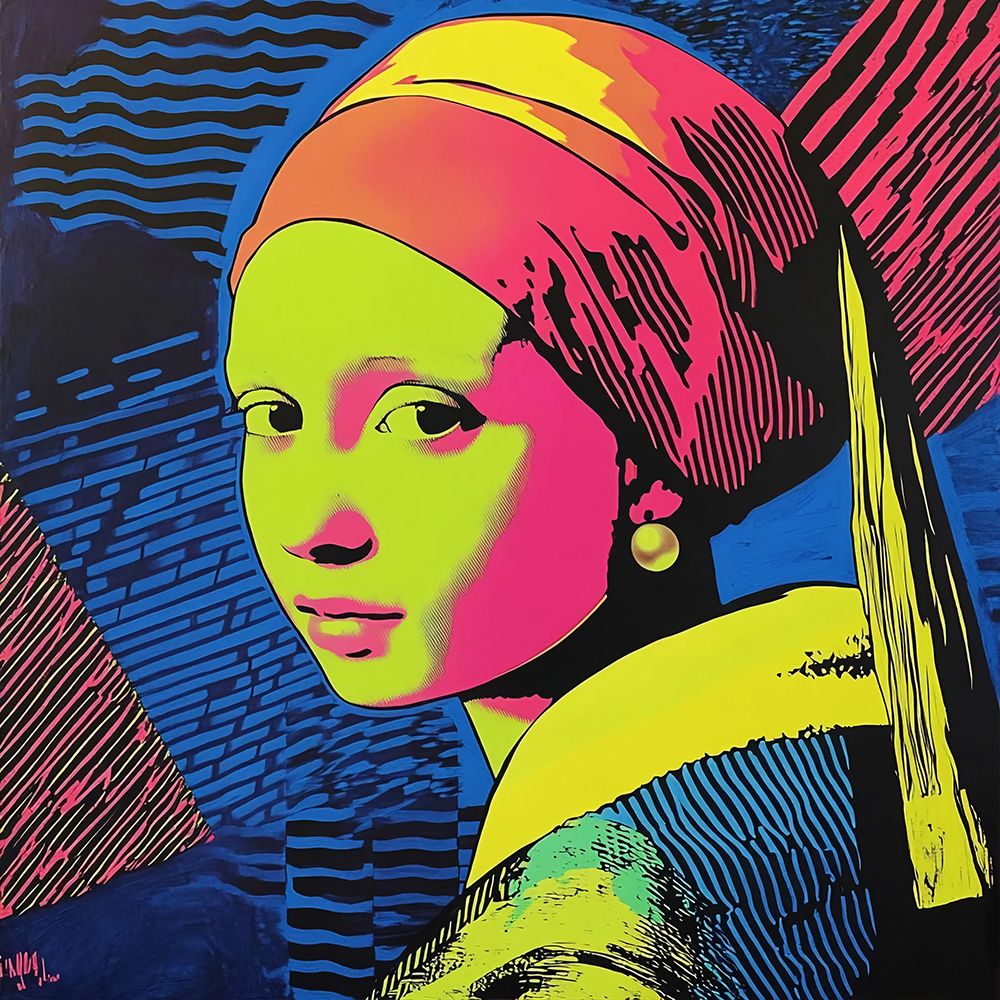Girl with a Pearl Earring Pop Art XIII art print by Vanessa Knight for $57.95 CAD