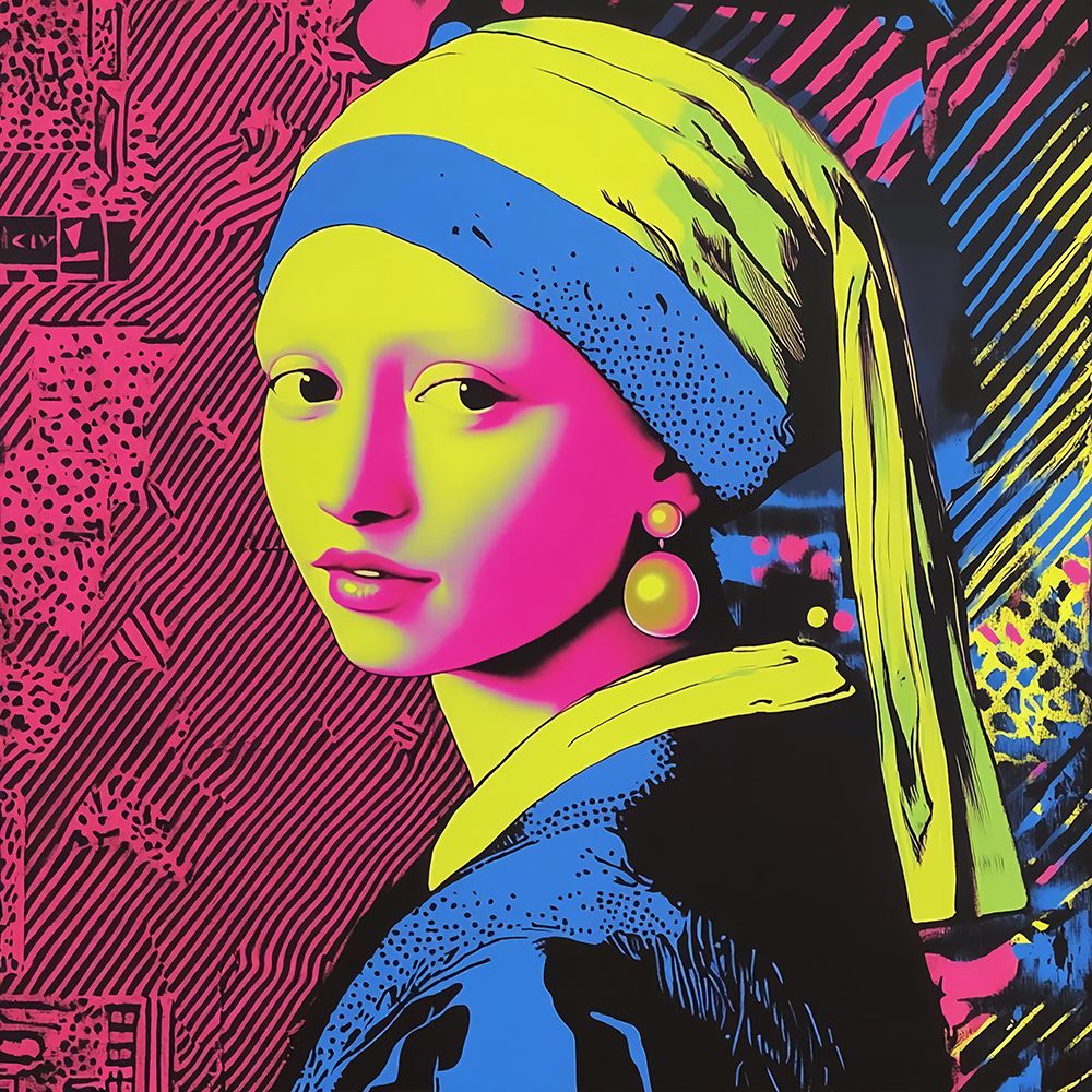 Girl with a Pearl Earring Pop Art XV art print by Vanessa Knight for $57.95 CAD