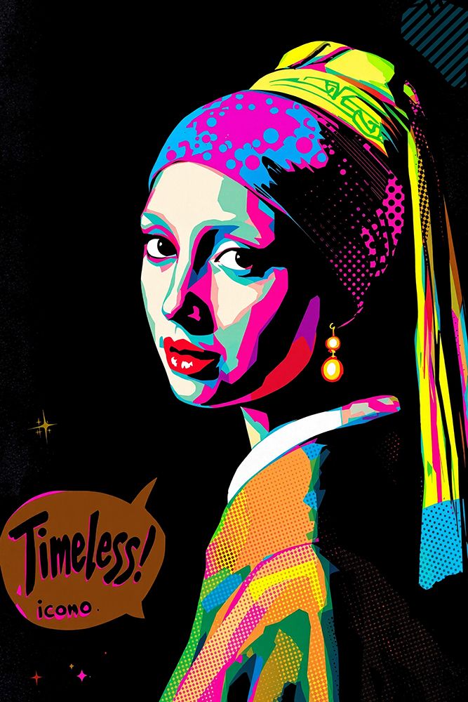 Girl with a Pearl Earring Pop Art XVII art print by Vanessa Knight for $57.95 CAD