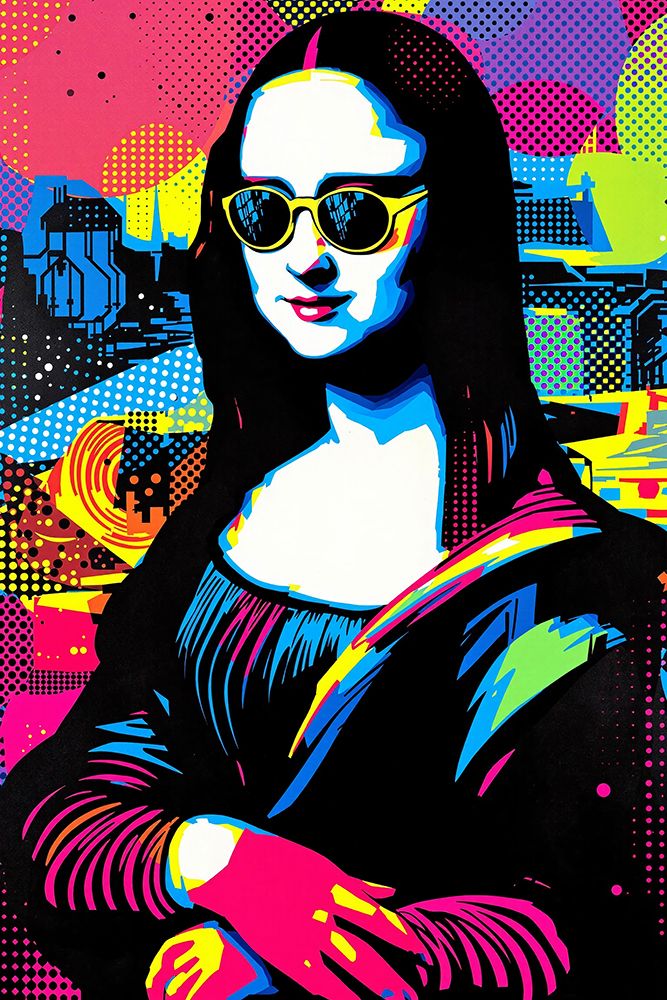 Mona Lisa Pop Art I art print by Vanessa Knight for $57.95 CAD
