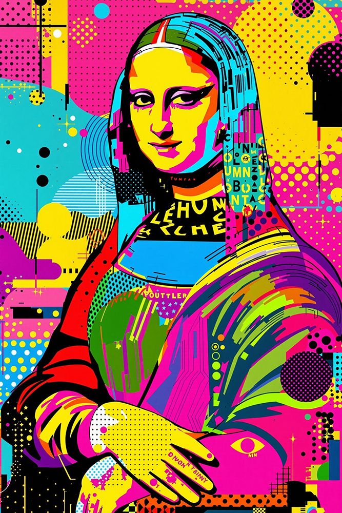 Mona Lisa Pop Art II art print by Vanessa Knight for $57.95 CAD