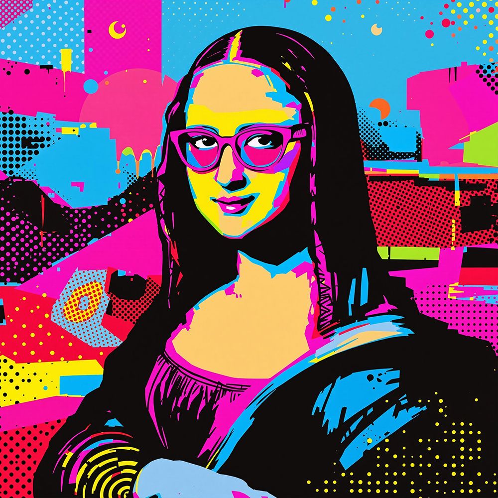 Mona Lisa Pop Art III art print by Vanessa Knight for $57.95 CAD