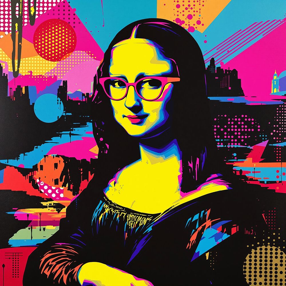 Mona Lisa Pop Art V art print by Vanessa Knight for $57.95 CAD