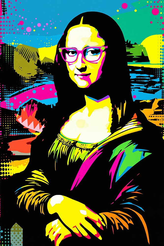 Mona Lisa Pop Art VIII art print by Vanessa Knight for $57.95 CAD