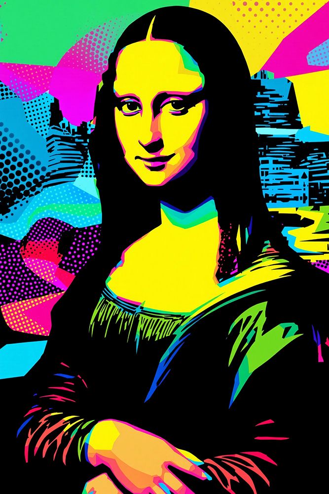 Mona Lisa Pop Art IX art print by Vanessa Knight for $57.95 CAD