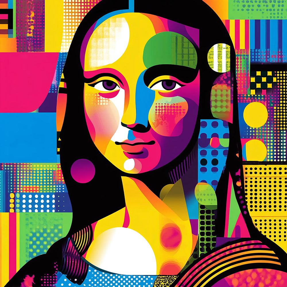 Mona Lisa Pop Art X art print by Vanessa Knight for $57.95 CAD
