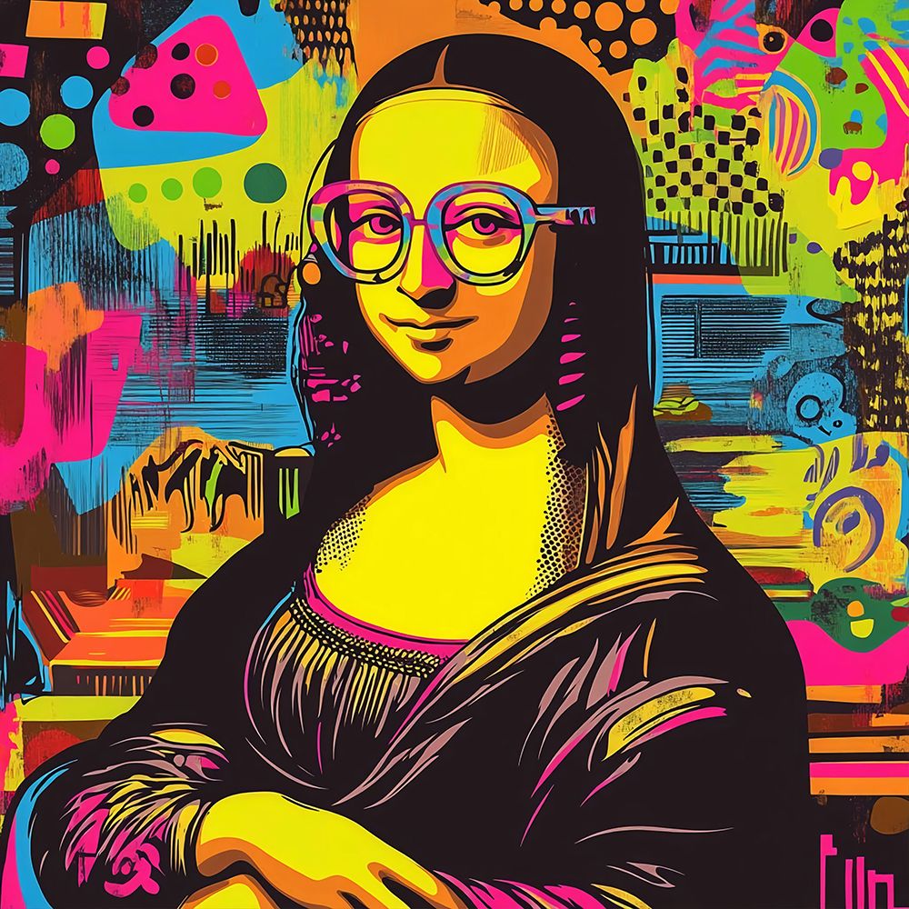 Mona Lisa Pop Art XVII art print by Vanessa Knight for $57.95 CAD