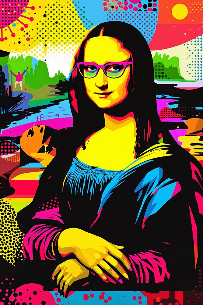 Mona Lisa Pop Art XVIII art print by Vanessa Knight for $57.95 CAD