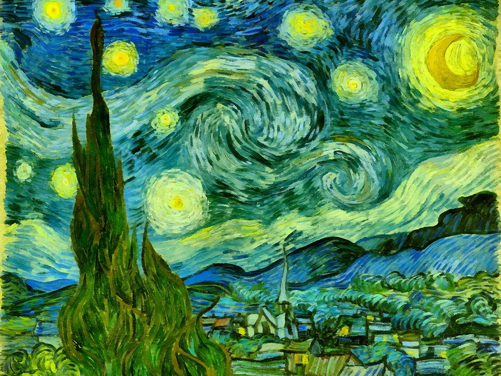 Starry Night Pop Art XX art print by Vanessa Knight for $57.95 CAD
