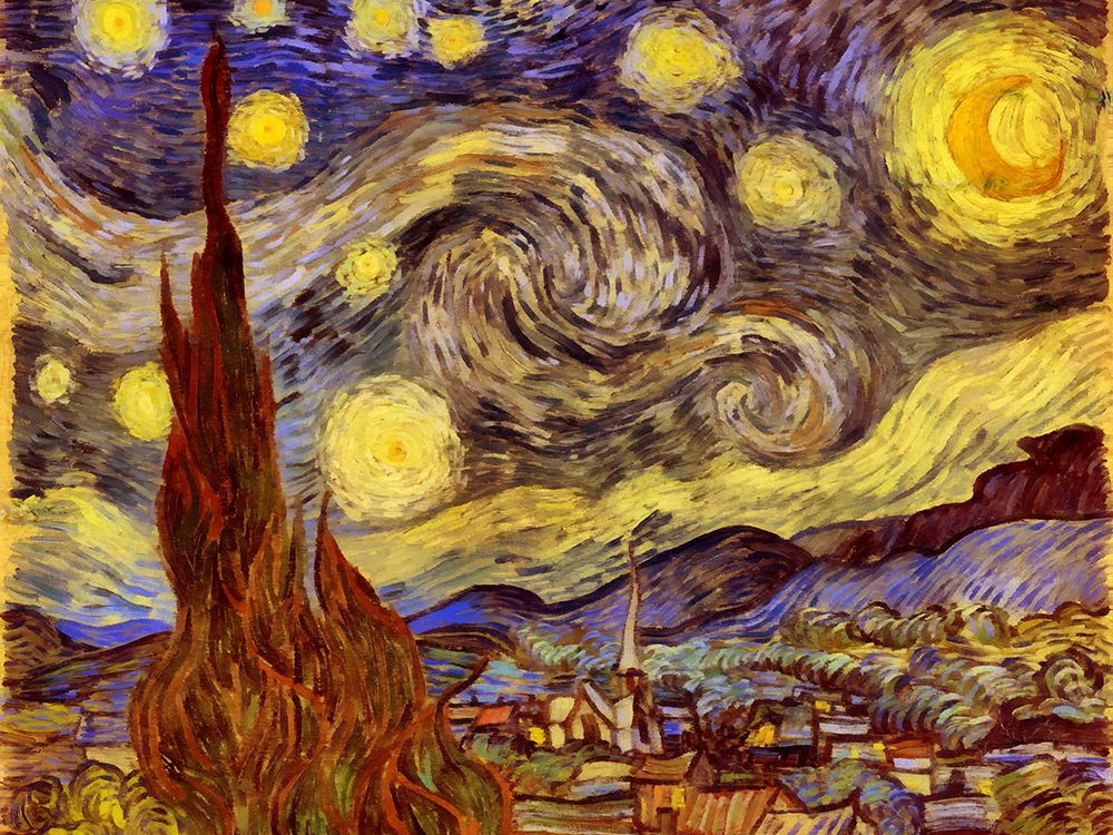Starry Night Pop Art XXII art print by Vanessa Knight for $57.95 CAD
