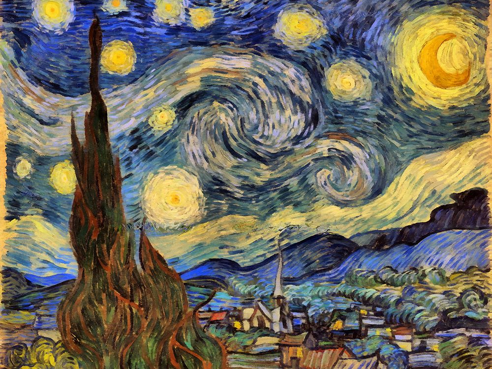 Starry Night Pop Art XXIII art print by Vanessa Knight for $57.95 CAD
