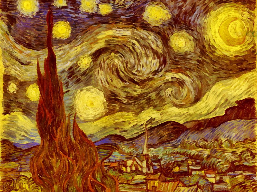 Starry Night Pop Art XXIV art print by Vanessa Knight for $57.95 CAD