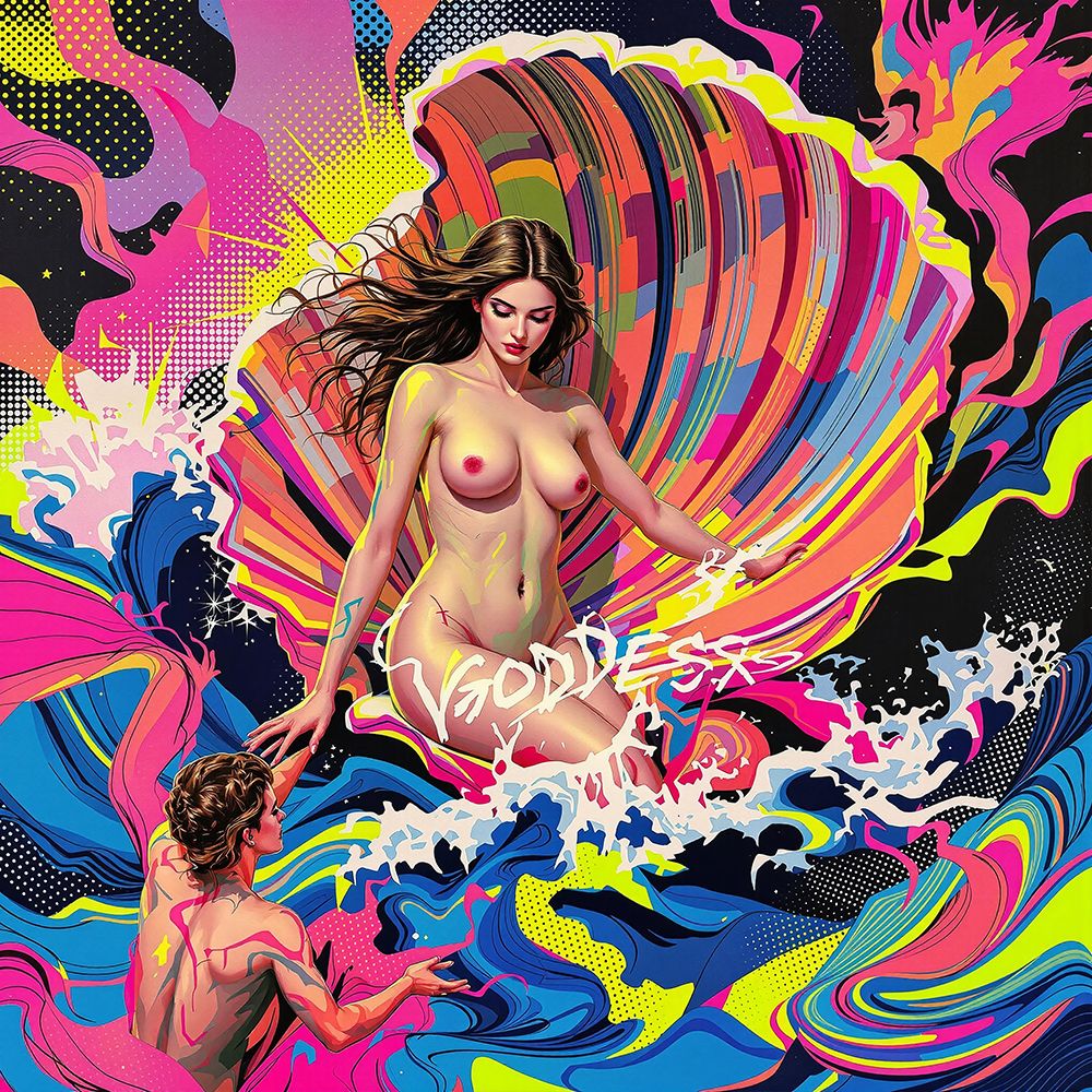 Birth of Venus Pop Art V art print by Vanessa Knight for $57.95 CAD