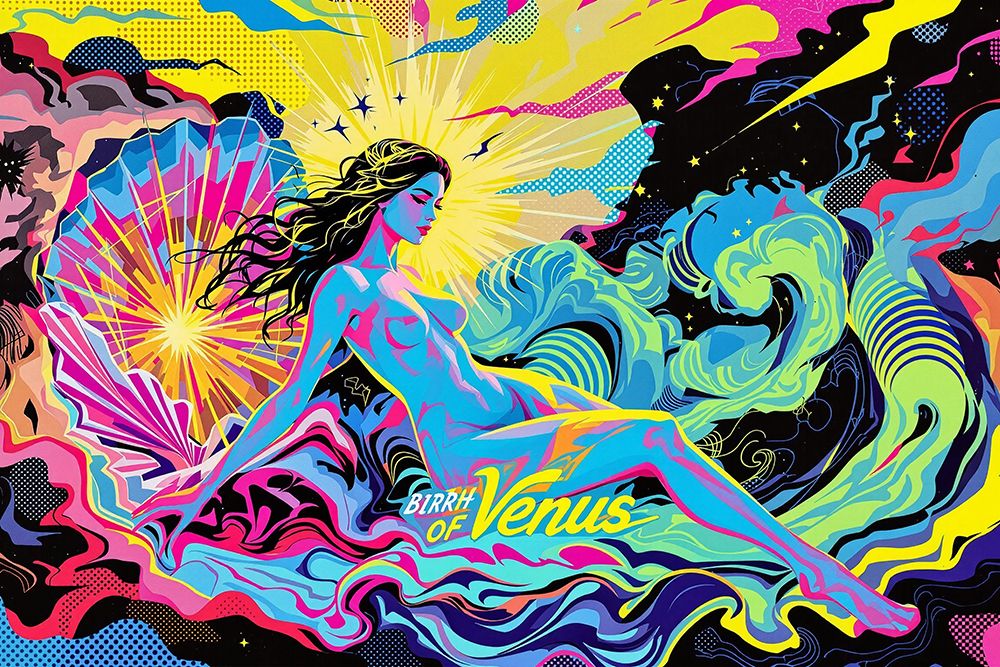Birth of Venus Pop Art X art print by Vanessa Knight for $57.95 CAD