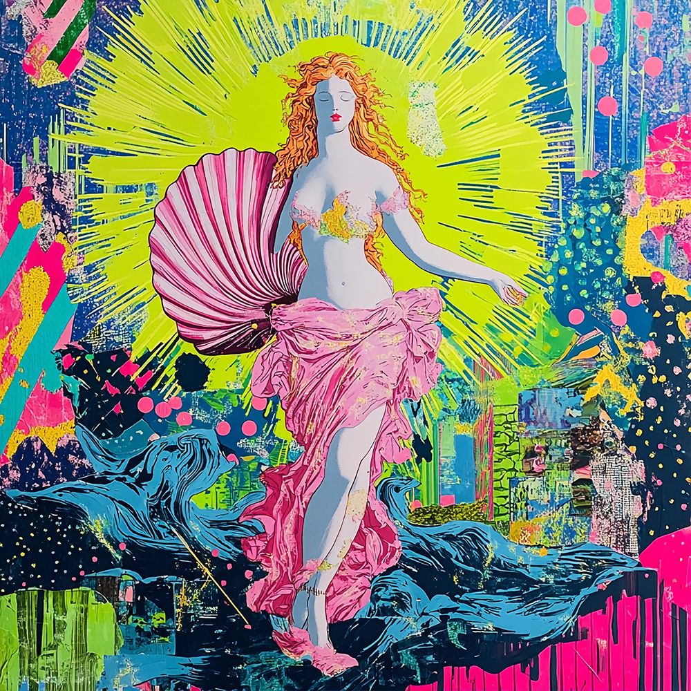 Birth of Venus Pop Art XXI art print by Vanessa Knight for $57.95 CAD