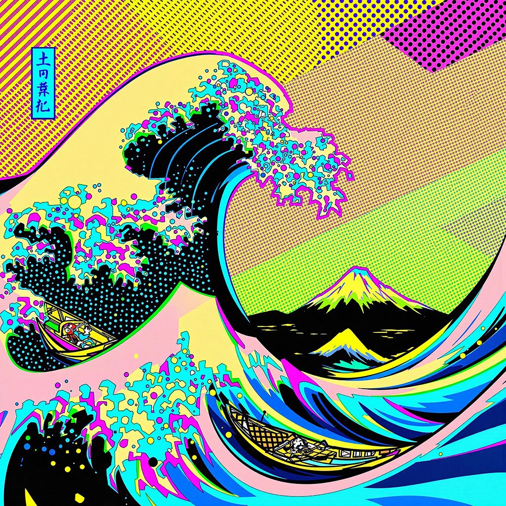The Great Wave Pop Art II art print by Vanessa Knight for $57.95 CAD