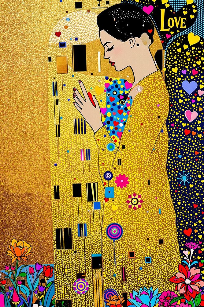 The Kiss Pop Art VI art print by Vanessa Knight for $57.95 CAD