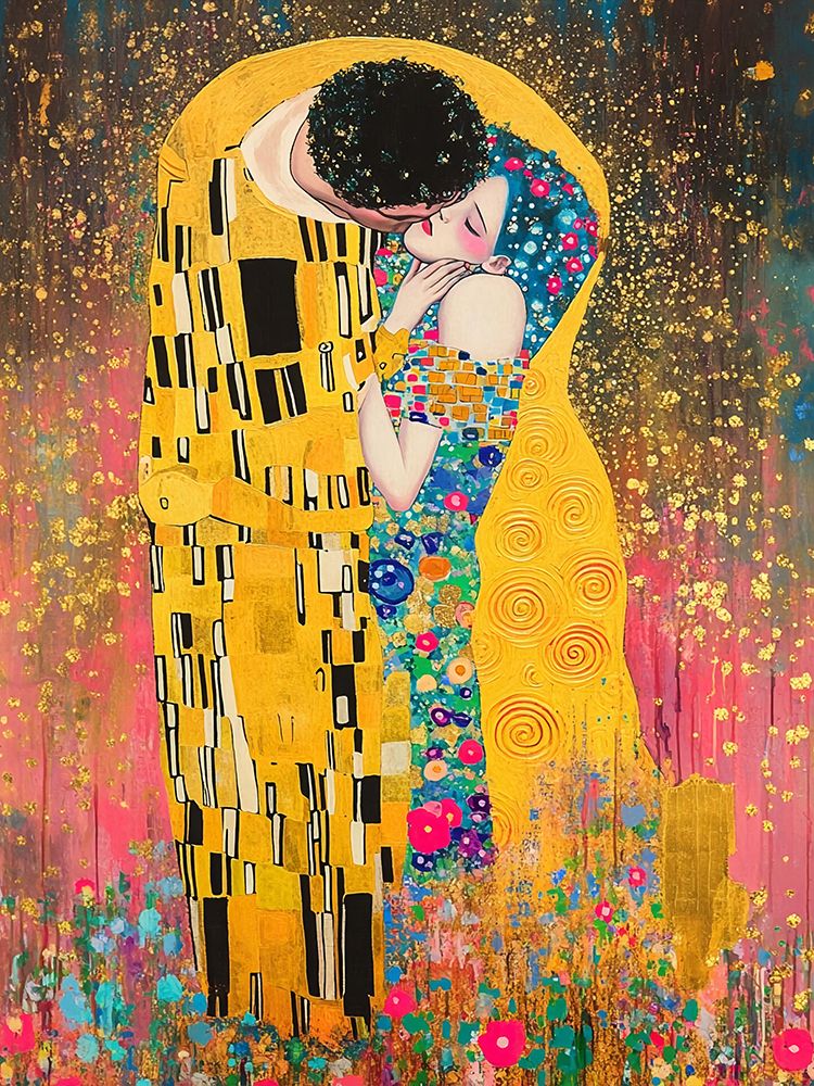 The Kiss Pop Art XII art print by Vanessa Knight for $57.95 CAD