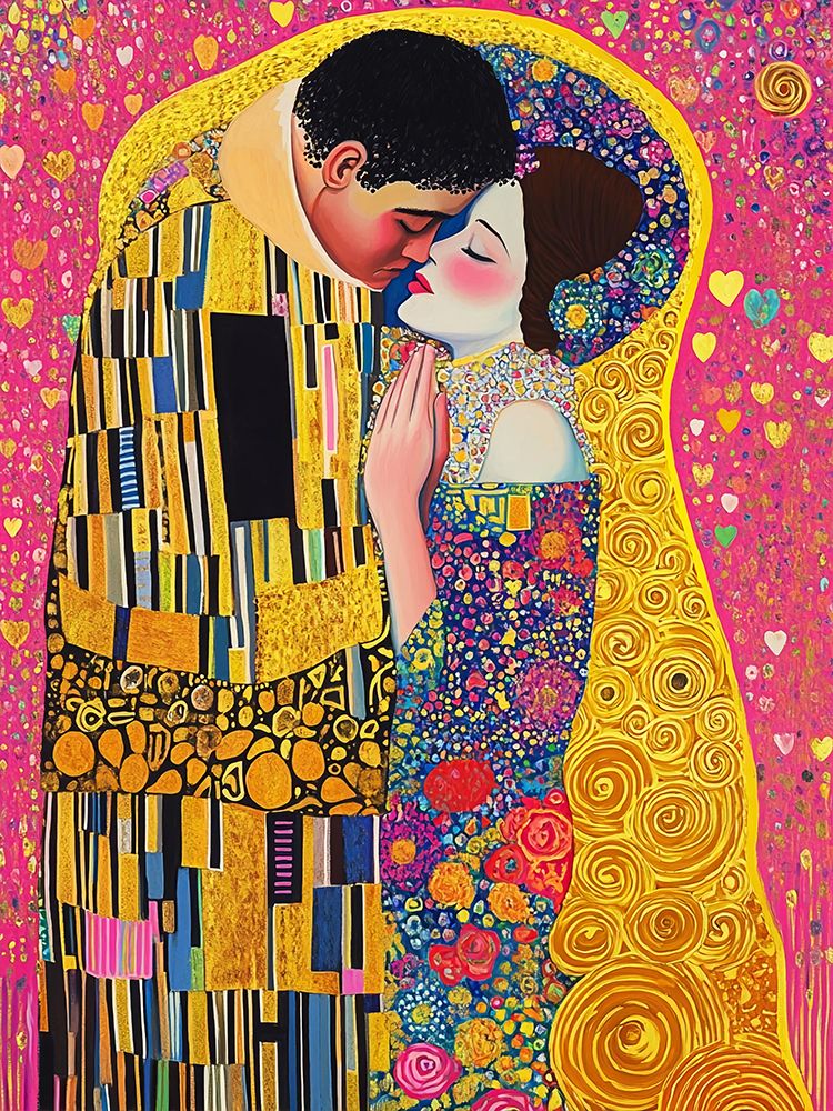 The Kiss Pop Art XIV art print by Vanessa Knight for $57.95 CAD