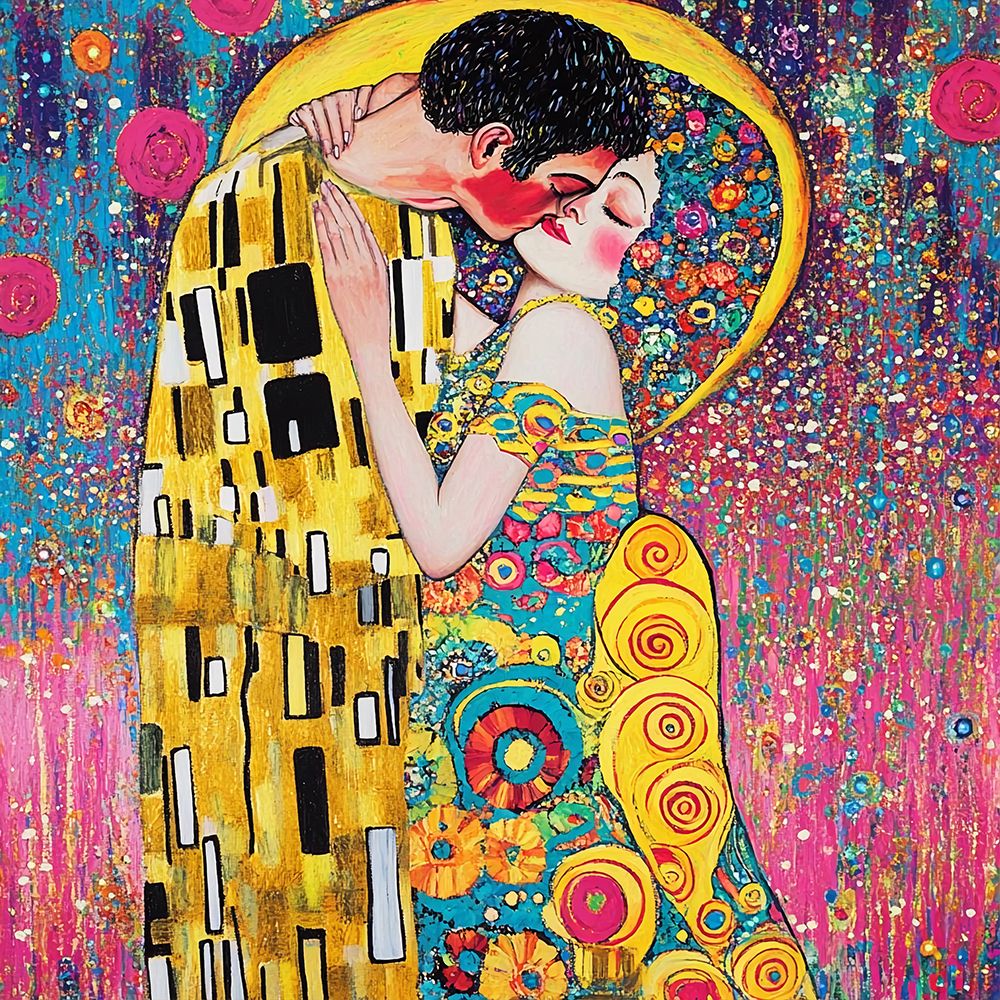 The Kiss Pop Art XVIII art print by Vanessa Knight for $57.95 CAD