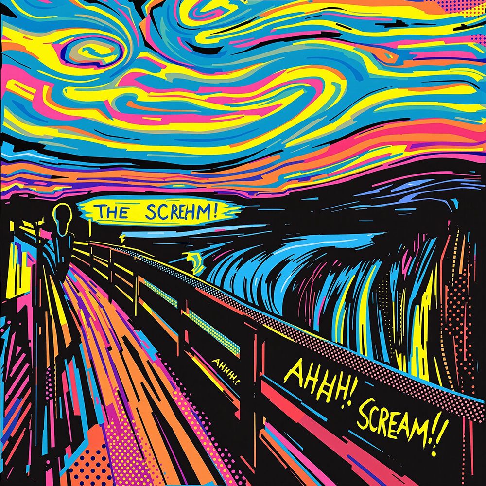 The Scream Pop Art I art print by Vanessa Knight for $57.95 CAD
