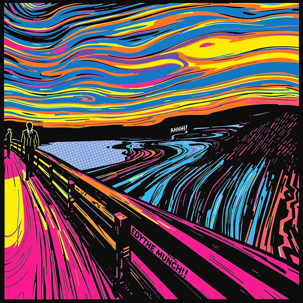 The Scream Pop Art II art print by Vanessa Knight for $57.95 CAD