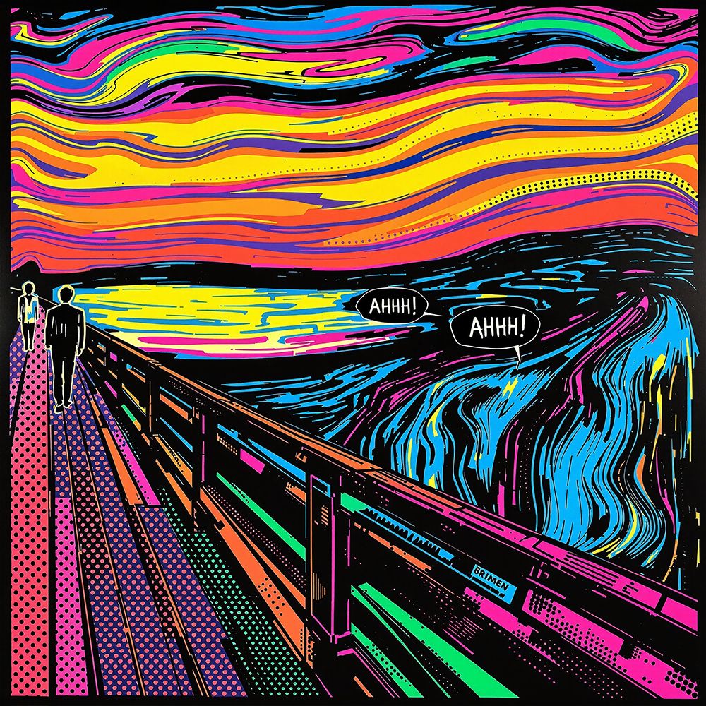 The Scream Pop Art IV art print by Vanessa Knight for $57.95 CAD