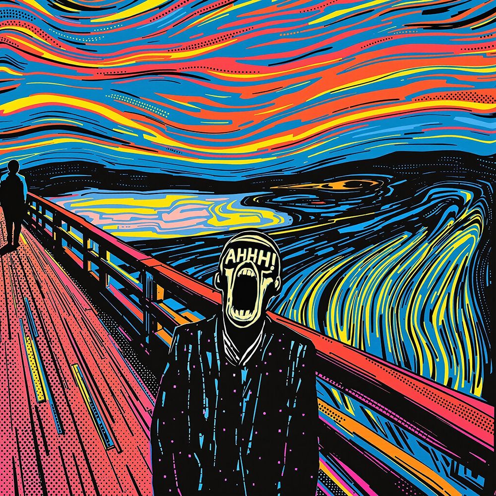The Scream Pop Art V art print by Vanessa Knight for $57.95 CAD